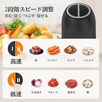 新品未使用 フードプロセッサー 2L大容量 500Wハイパワー フードチョッパー Amazon | 「2024年モデル」HOVOBO フードプロセッサー 2L大容量